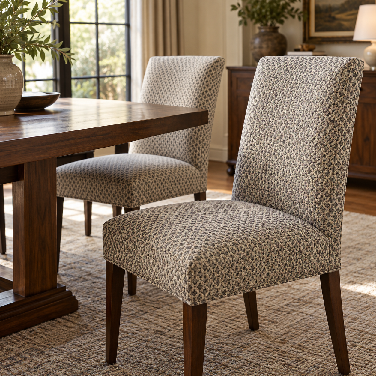 Patterned Dining Chairs